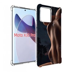 Чехол MyPads белые-татуировки-на-теле для Motorola Moto X30 Pro