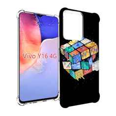 Чехол MyPads Кубик-Рубика для Vivo Y16 4G/ Vivo Y02S