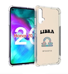 Чехол бампер MyPads знак-зодиака-весы-6 для Honor 20 Honor