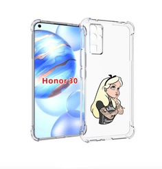 Чехол бампер MyPads принцесса-в-татуировках женский для Honor 30