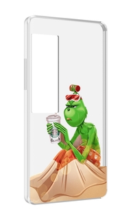 Чехол MyPads Гринч-в-платье для Meizu Pro 7 Plus