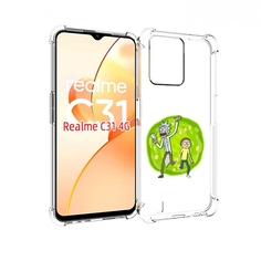 Чехол MyPads рик-и-морти-в-кружке для OPPO Realme C31