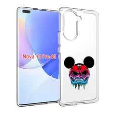 Чехол MyPads микки в маске для Huawei Nova 10 Pro противоударный