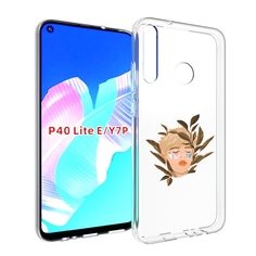 Чехол бампер MyPads лицо-с-патчами для Huawei P40 Lite E