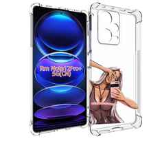 Чехол MyPads девушка-в-прозрачной-одежде для Xiaomi Redmi Note 12 Pro + Plus