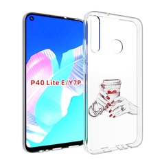 Чехол бампер MyPads Любовный-стакан для Huawei P40 Lite E