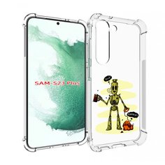 Чехол MyPads прикольный робот для Samsung Galaxy S23 Plus +