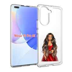 Чехол MyPads девушка-в-вечернем-платье женский для Huawei Nova 10 Pro противоударный