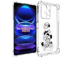 Чехол MyPads человек с разными масками для Xiaomi Redmi Note 12 Pro + Plus