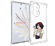 Чехол MyPads принцесса-тату женский для Honor 80
