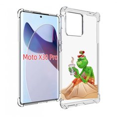 Чехол MyPads Гринч-в-платье для Motorola Moto X30 Pro