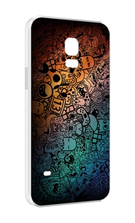 Чехол MyPads стикеты в тени для Samsung Galaxy S5 mini