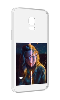Чехол MyPads девушка-в-тени для Samsung Galaxy S5 mini