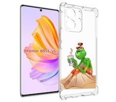 Чехол MyPads Гринч-в-платье для Honor 80 SE