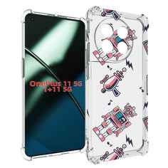 Чехол MyPads мини-роботы для OnePlus 11