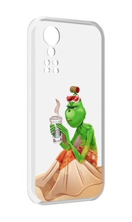 Чехол MyPads Гринч-в-платье для ZTE Axon 30 5G / Axon 30S