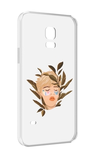 Чехол MyPads лицо-с-патчами для Samsung Galaxy S5 mini
