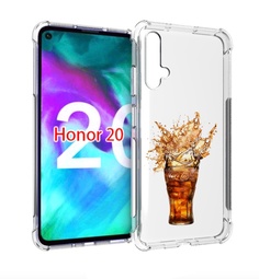 Чехол бампер MyPads Кола-в-стакане для Honor 20