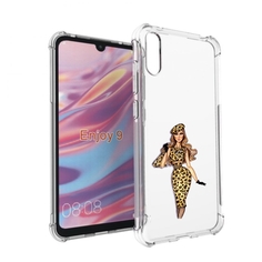 Чехол бампер MyPads леопардовое платье женский для Huawei Enjoy