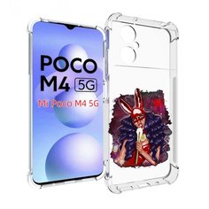 Чехол MyPads девушка-с-текучей-маской женский для Xiaomi Poco M4 5G