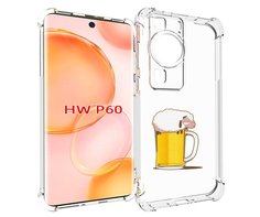 Чехол MyPads кружка пива для Huawei P60