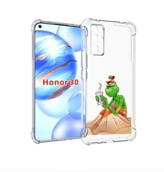 Чехол бампер MyPads Гринч-в-платье для Honor 30 (BMH-AN10) проти