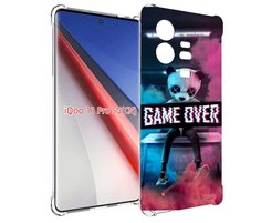 Чехол бампер MyPads картина-панда для Vivo iQOO 11 Pro противоуд...