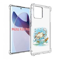 Чехол MyPads Счастливый чемодан для Motorola Moto X30 Pro
