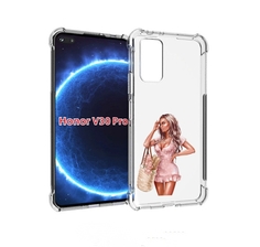 Чехол бампер MyPads Девушка-в-мини-платье женский для Honor