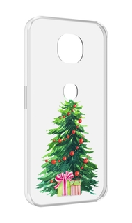 Чехол MyPads Елка новогодняя с подарками акварель для Motorola Moto G5S (XT1799-2)