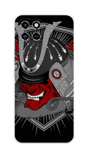 Чехол на Infinix SMART 6 HD "Красная маска самурая" Case Place