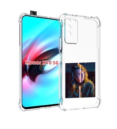 Чехол MyPads девушка-в-тени для Honor X10