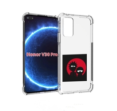 Чехол бампер MyPads рик и морти в тени для Honor V30 Pro