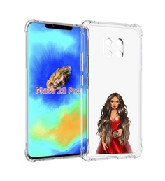 Чехол MyPads девушка-в-вечернем-платье женский для Huawei Mate 20 Pro/Mate 20 RS 6.39