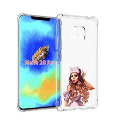 Чехол MyPads девушка-с-маской-для-сна женский для Huawei Mate 20 Pro/Mate 20 RS 6.39