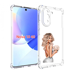 Чехол MyPads Роскошное-платье женский для Huawei Nova 10