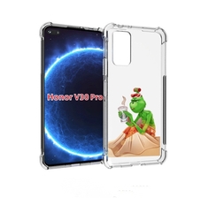 Чехол бампер MyPads Гринч-в-платье для Honor V30 Pro
