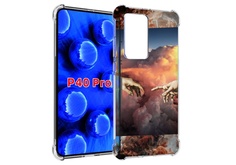 Чехол MyPads красивая-картина для Huawei P40 Pro противоударный