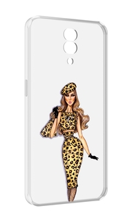 Чехол MyPads леопардовое платье женский для Blackview BV7200
