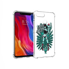 Чехол MyPads Tocco для Xiaomi Mi 8 Lite нарисованная девушка в татуировках
