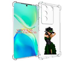 Чехол MyPads девушка-в-модном-длинном-платье женский для Vivo S16 5G / S16 Pro 5G / V27...