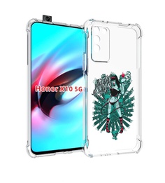 Чехол MyPads нарисованная девушка в татуировках для Honor X10
