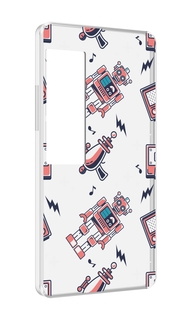 Чехол MyPads мини-роботы для Meizu Pro 7 Plus