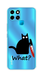 Чехол для Infinix smart 6 "Котик с ножом" Case Place