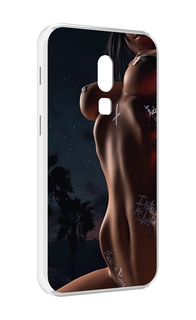 Чехол MyPads белые-татуировки-на-теле для Meizu V8