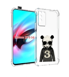 Чехол MyPads Панда-в-костюме для Honor X10