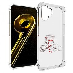 Чехол бампер MyPads Любовный-стакан для Realme 10 5G противоударный