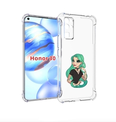 Чехол бампер MyPads рапунцель-в-тату женский для Honor 30 (BMH-A