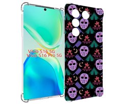Чехол MyPads фиолетовые маски для Vivo S16 5G/S16 Pro 5G/V27/V27 Pro
