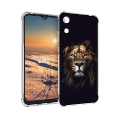 Чехол бампер MyPads Лев-в-тени мужской для Honor 8A